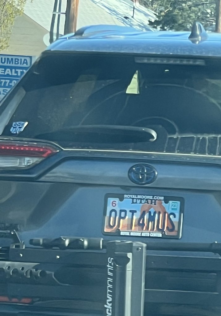 License plate: OPT4MUS