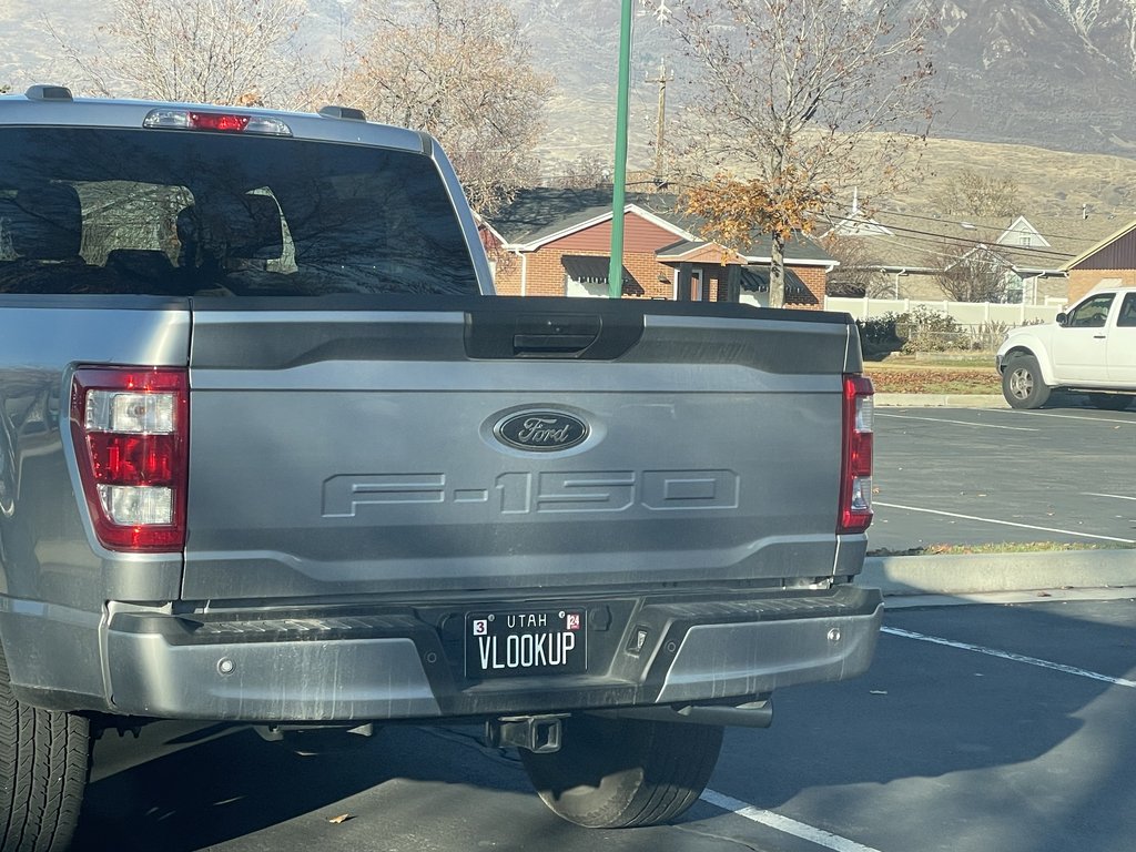 Vanity plate: VLOOKUP