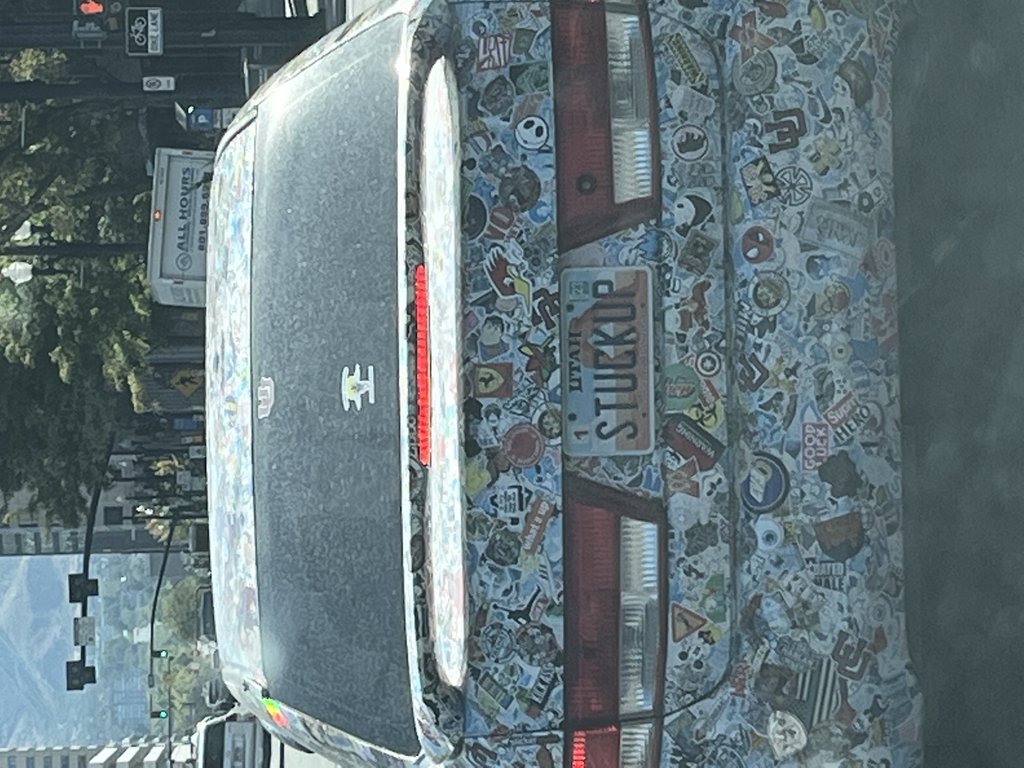 License plate: STUCKUP