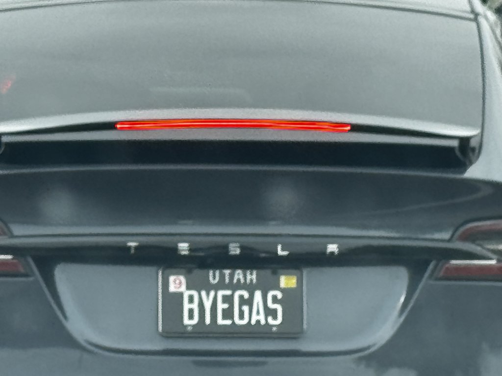 License plate: BYEGAS