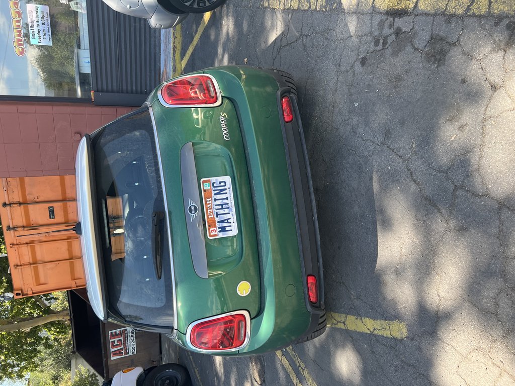 License plate: MATHING